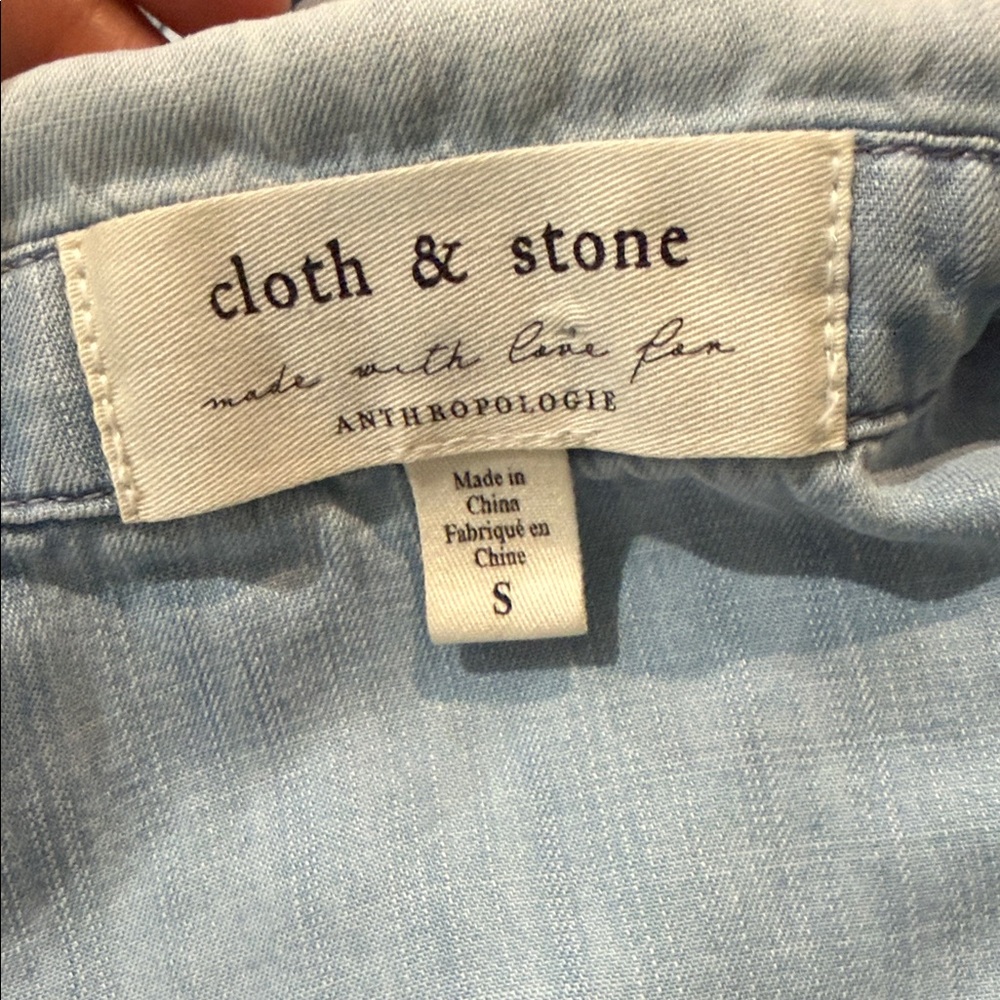Cloth & Stone Sky Blue Button-Down Shirt - Picture 6 of 9